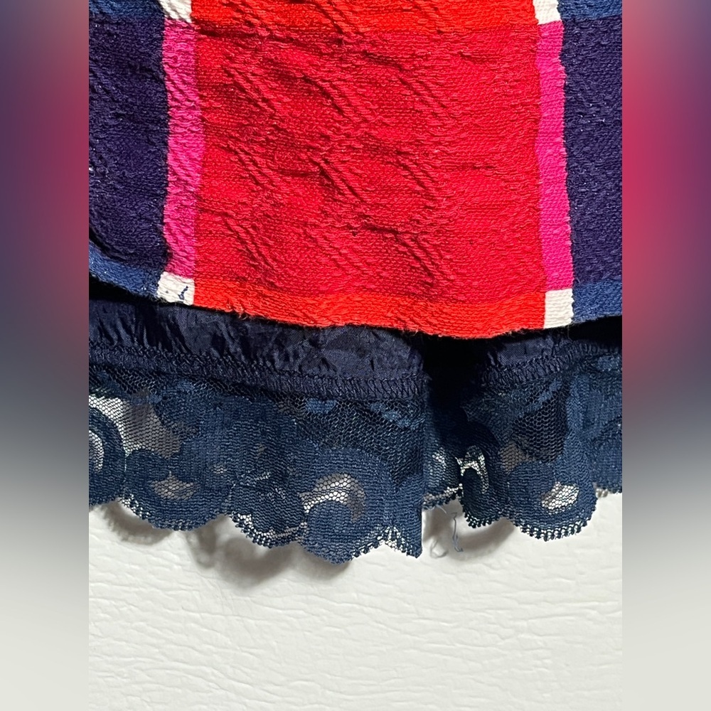 Trina Turk Nanna Dress Multicolor Plaid Sleeveless Adjustable Lined Cotton 0 - Picture 3 of 14